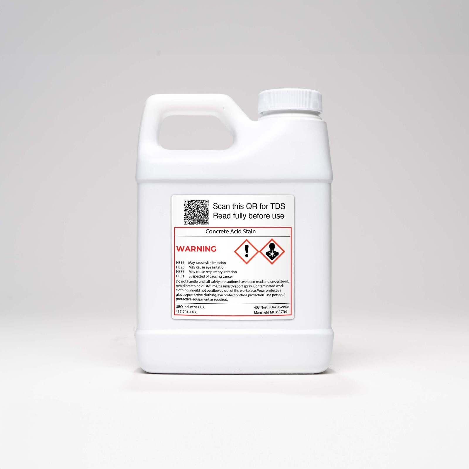 Acid stain for Concrete 16oz Timberwolf soft brown sample size