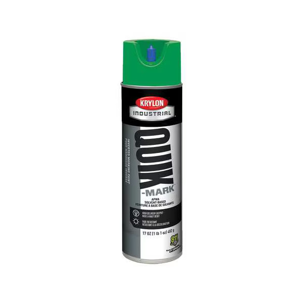 Industrial Inverted Marking Paint, 17 oz., Green, Solvent -Based A03631007