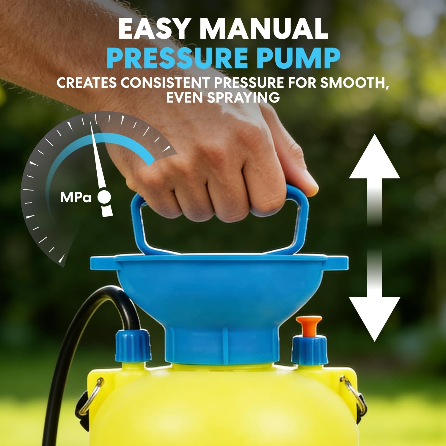 Simpli-Magic 5L Garden Pump Sprayer Handheld Pressure Sprayer Adjustable Pump