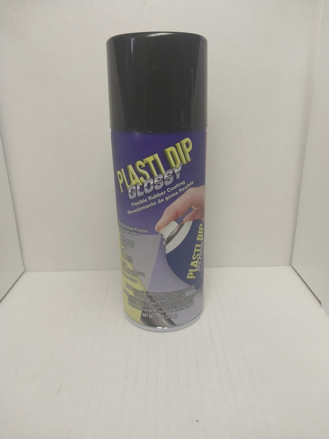 New GLOSSY Black 11oz Aerosol Can of Plasti Dip Ready to Spray Peelable Paint