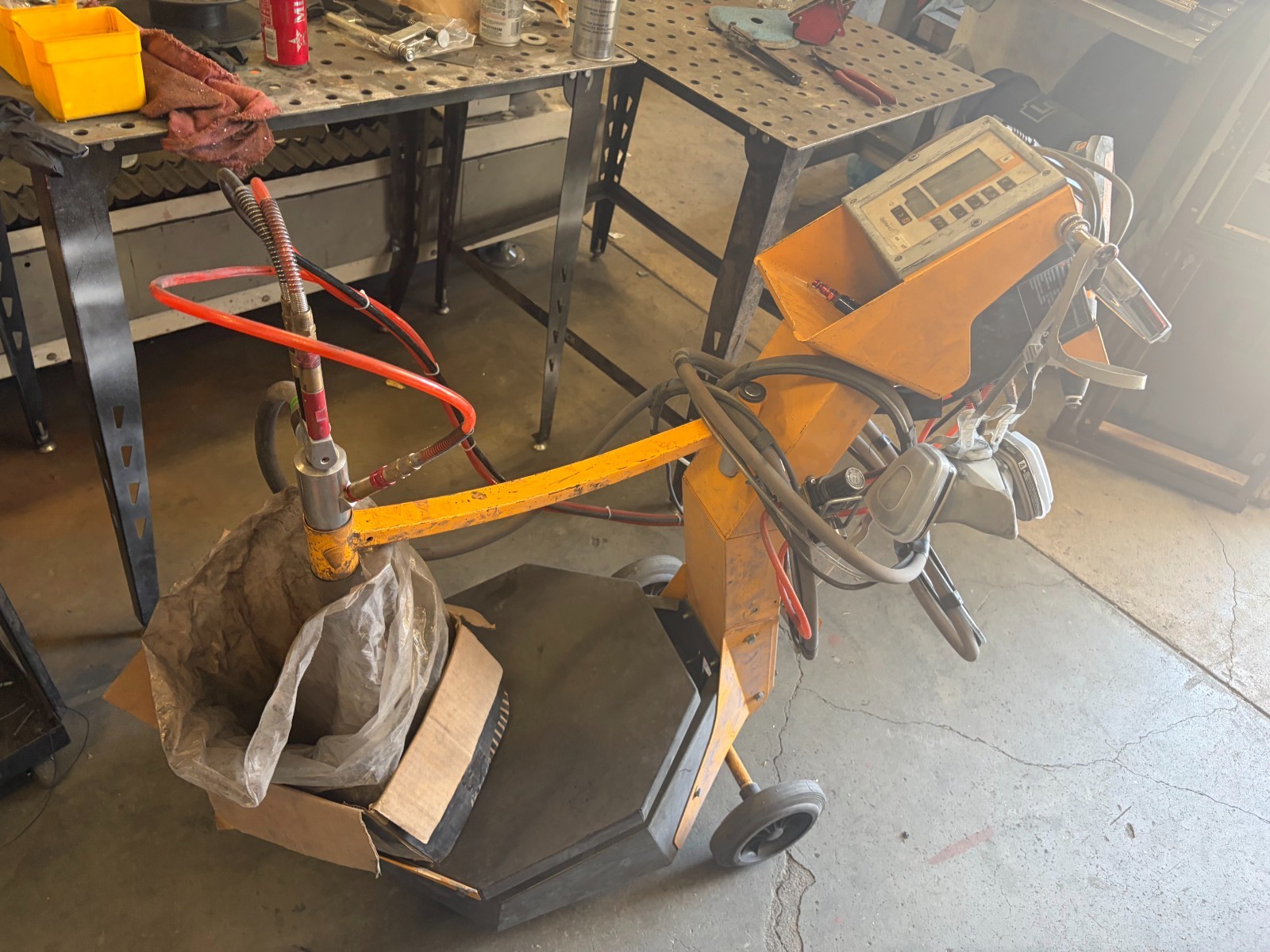 Gema OptiStar / OptiVar 4.0 Powder Coating System Cart w/ Manual Spray Gun