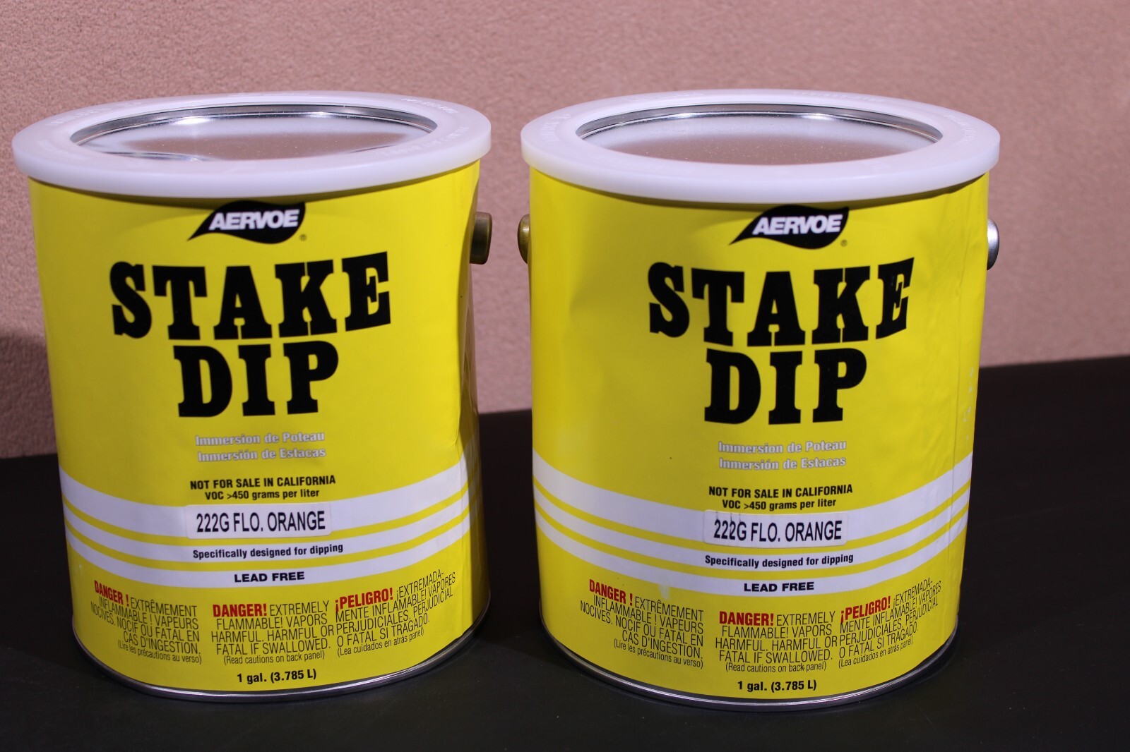 Aervoe 222G Fluorescent Orange Marking Paint 2-gallons