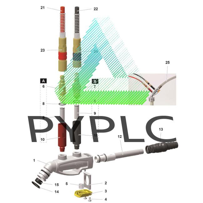 10Pcs New Hi-Q Hose Connector 1014806 for Powder Injector pump iFlow IG07