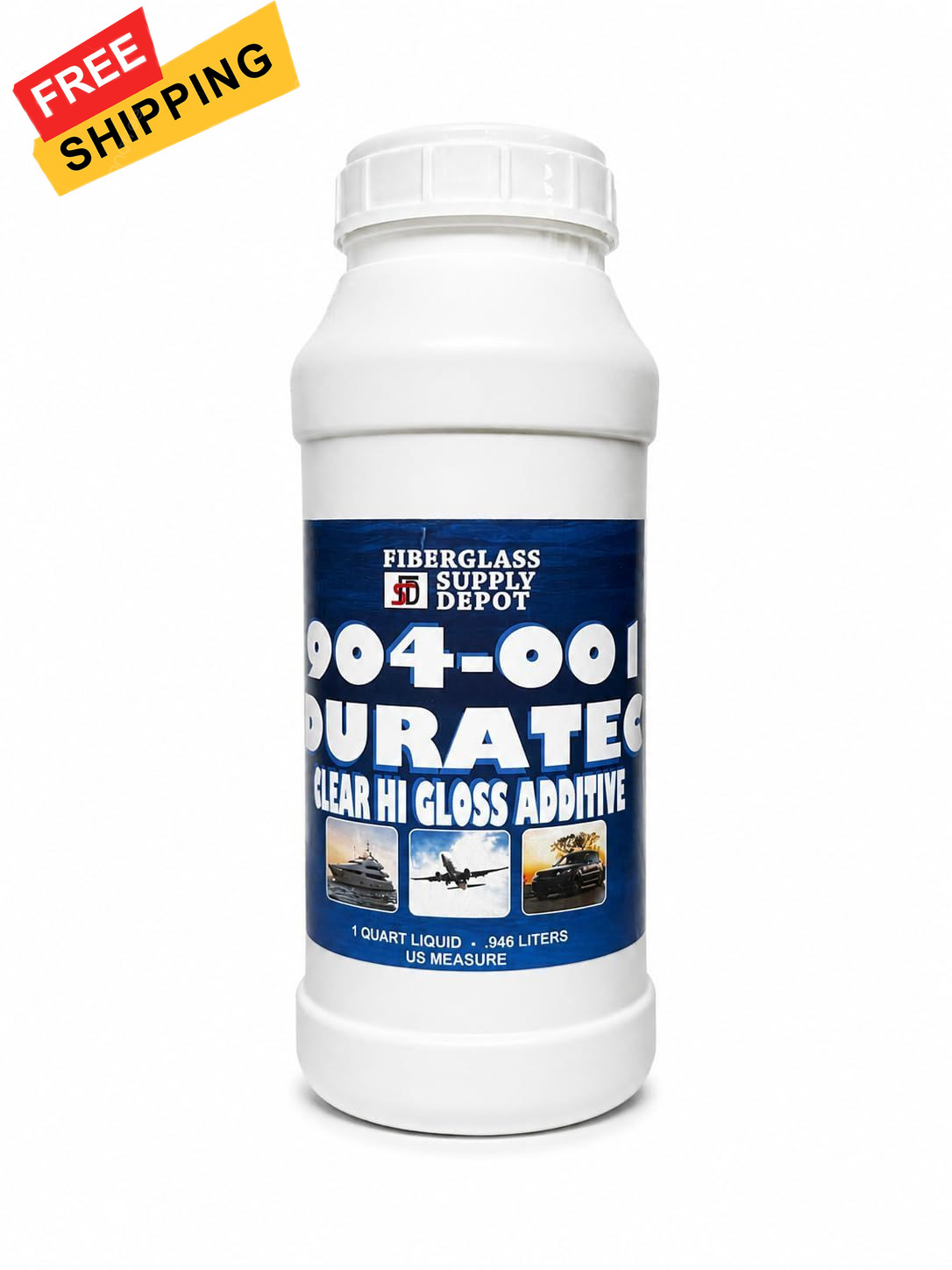 904-001 Duratec Clear Hi-Gloss Additive for Gelcoat (Quart) Orange