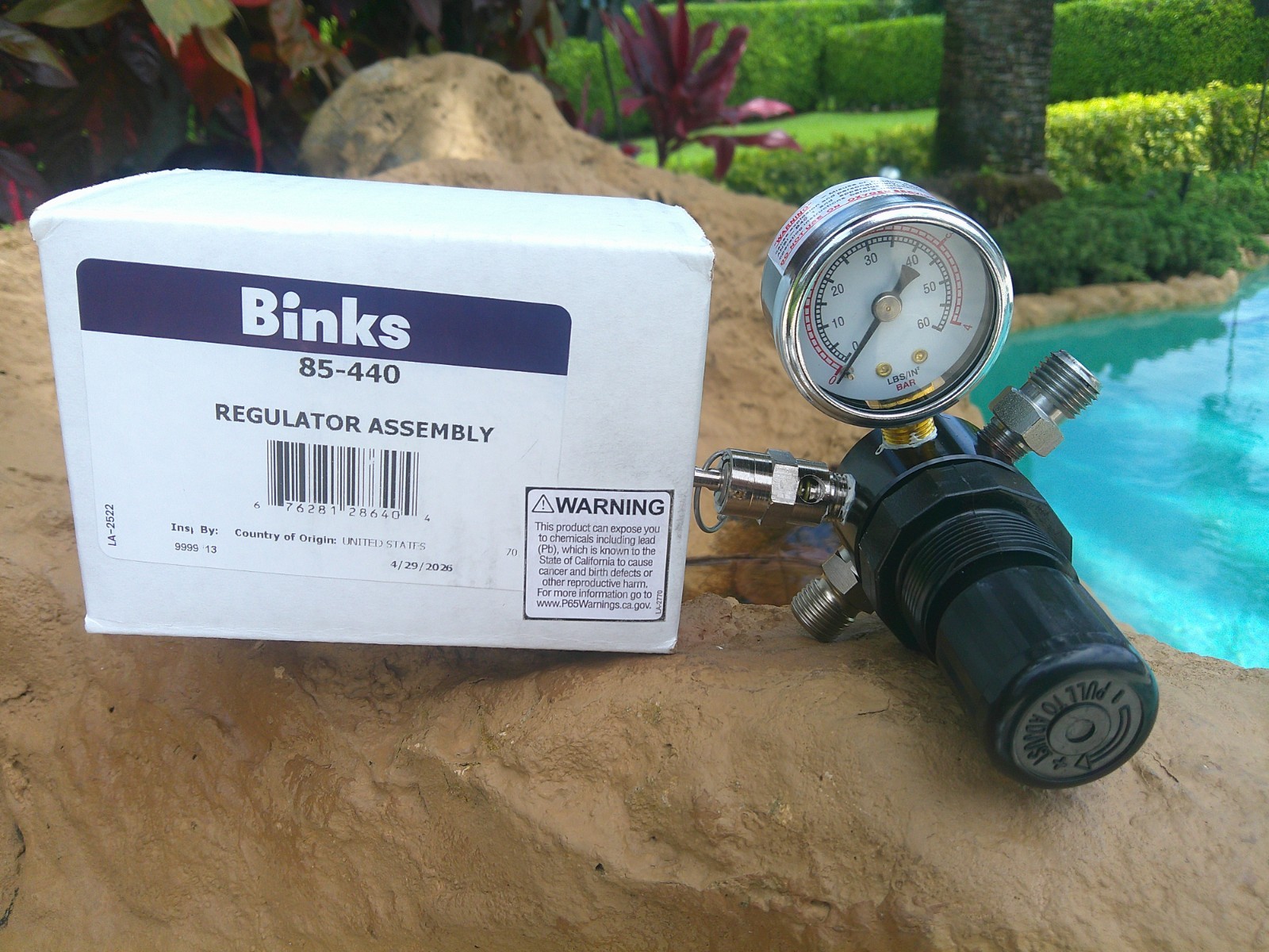 Binks 85-440 Regulator Assembly for the 80-295 Pressure Pot