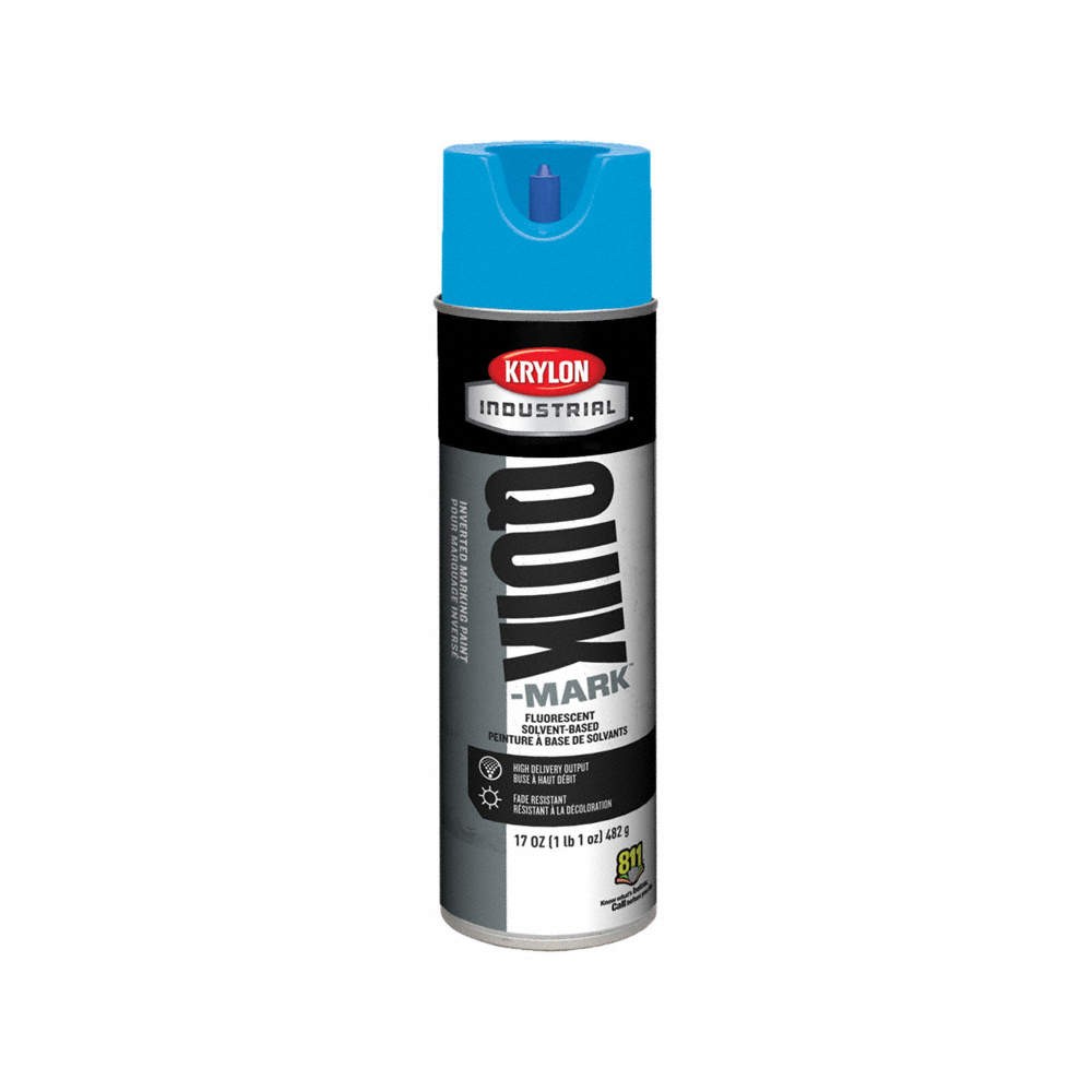 KRYLON INDUSTRIAL A03722007 Marking Paint,20 oz,Blue,Can 54TH50