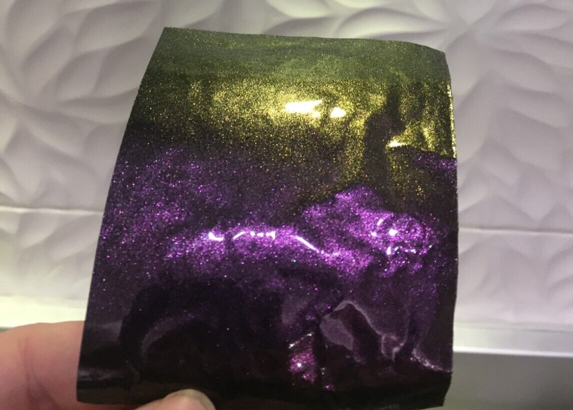 Gloss BLACK CHAMELEON PINK GOLD GREEN Powder Coat Paint 1 Lb/ 450 g