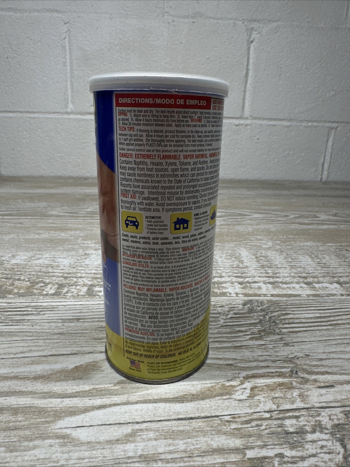 New! 14.5 ounce, Plasti Dip International Black Multipurpose Rubber Coat Paint.
