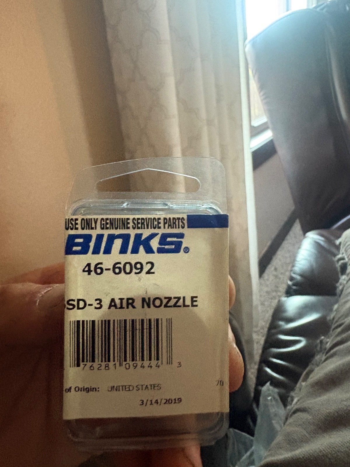 binks 66sd-3 air nozzle 46-6092