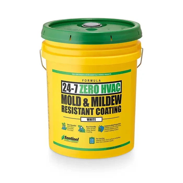 Sentinel 24-7 ZERO HVAC Mold & Mildew Resistant Duct Coating White 5-GAL PAIL