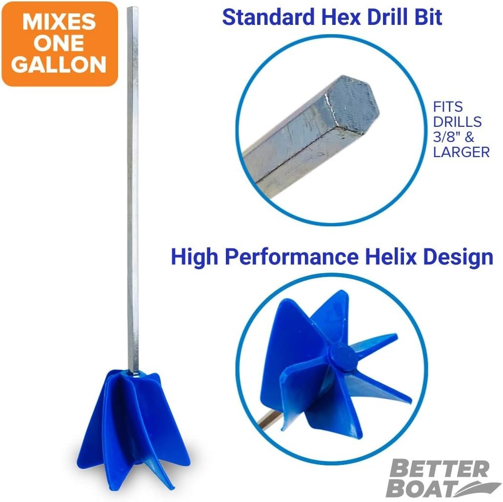 Universal Paint Mixer Attachment Fits 3/8 Inch and Larger Electric Tools