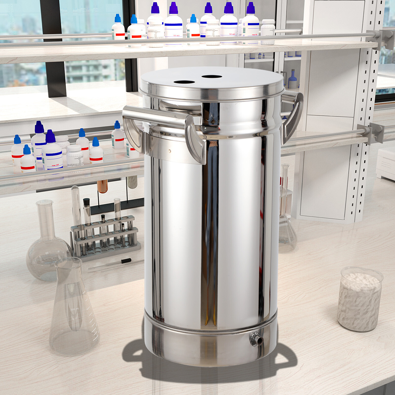 8L Small Fluidized Powder Hopper for Coating Machine Stainless Steel USA STOCK