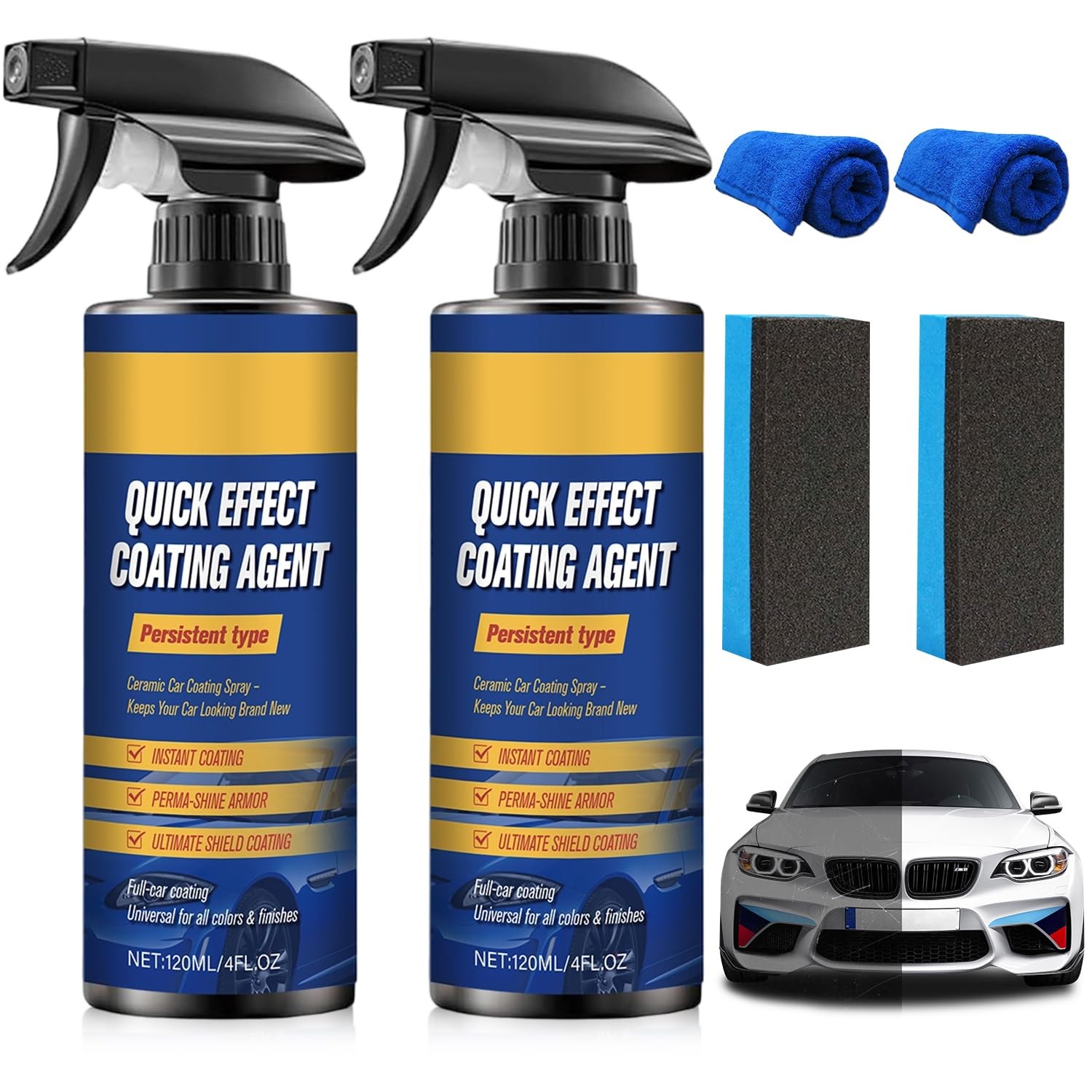 2PCS Nano Quick Coat Restore – 4.23 Fl Oz Effect 60 (Pack of 2)