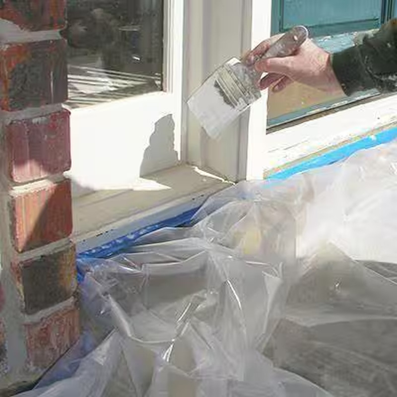 HDX 12 ft x 400 ft Painters Plastic Sheeting High Density .31 Mil Clear Film