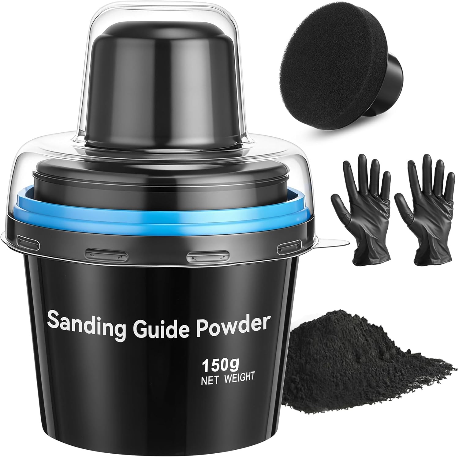 Black Dry Guide Coat Powder 5.3oz Auto Body Sanding Highlights Scratches