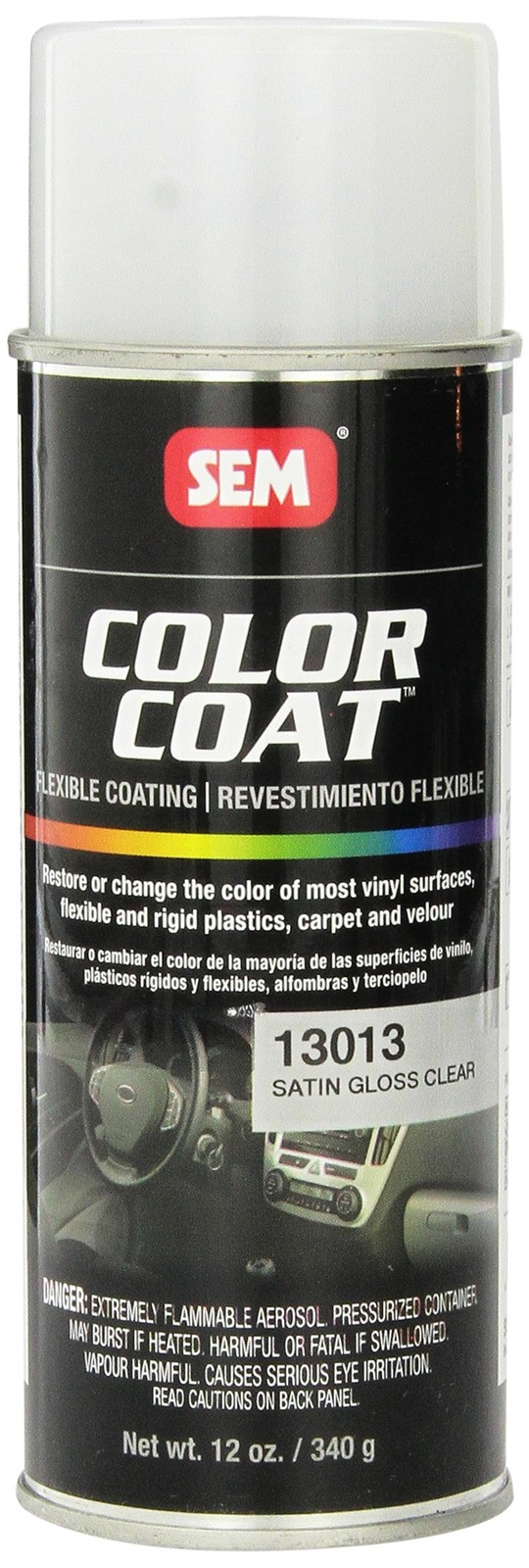 SEM 13013 Satin Clear Color Coat – 12 oz.