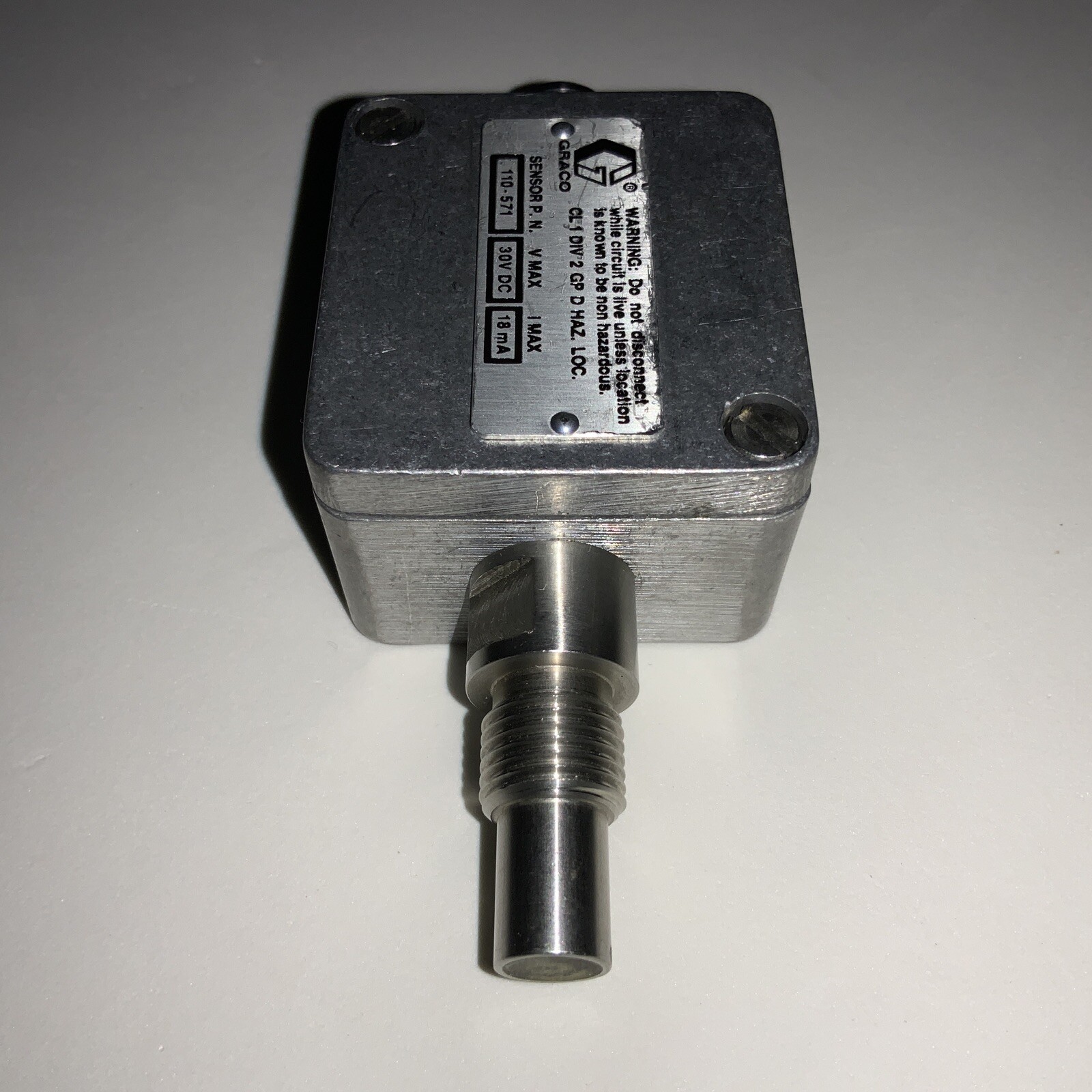 Graco 110-571 Module Carrier Frequency Sensor, 30VDC, 18mA-New.