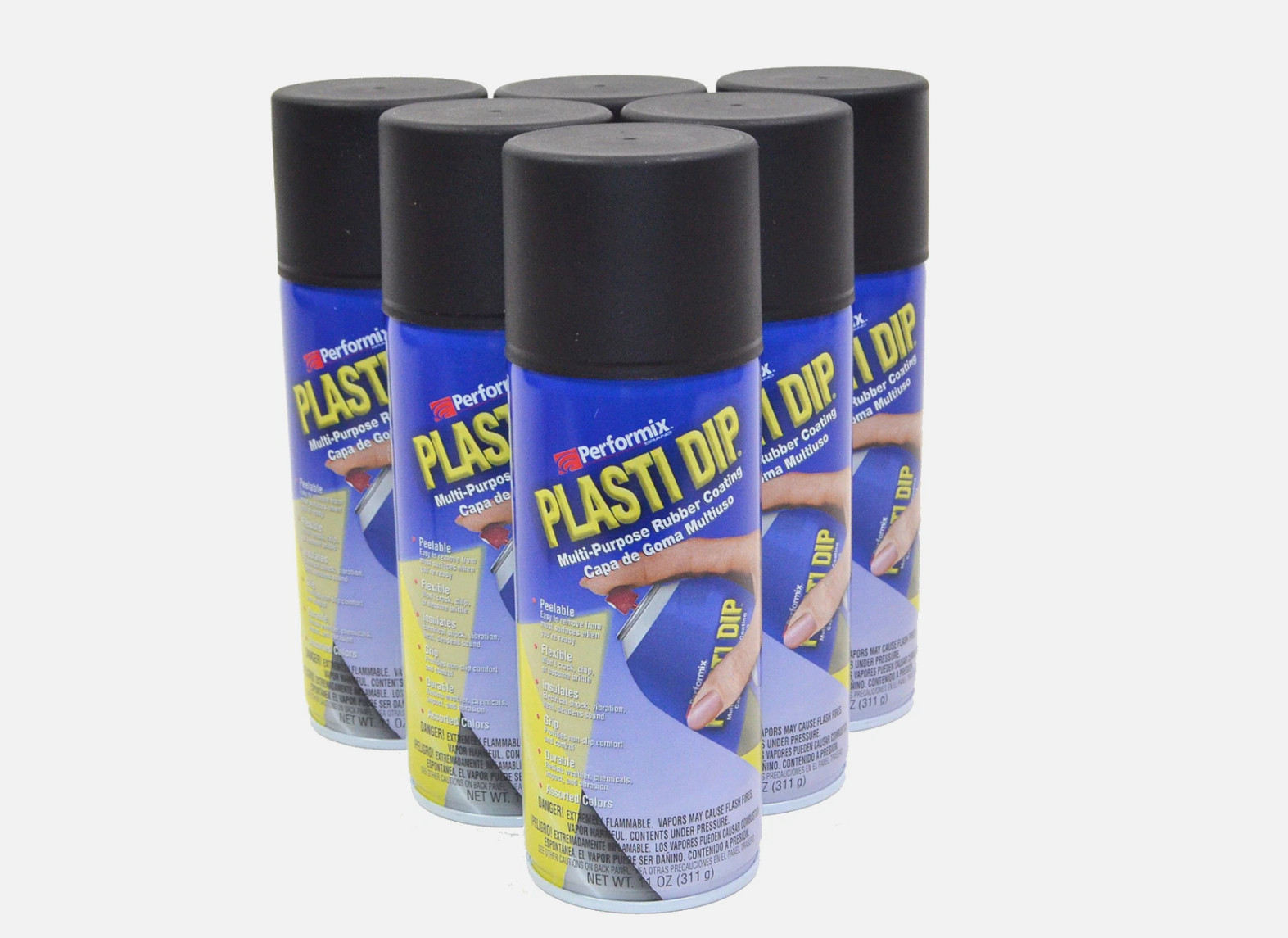 Plasti Dip Glossy Black 11 oz Aerosol Spray Paint Case of 6 (11297-6)