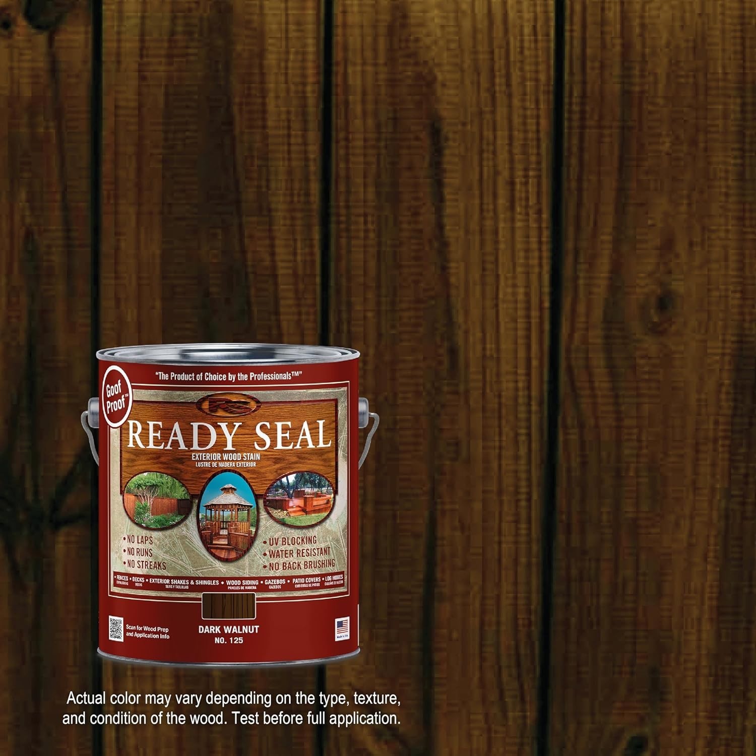 Ready Seal Dark Walnut 1 Gallon 7lb – 125