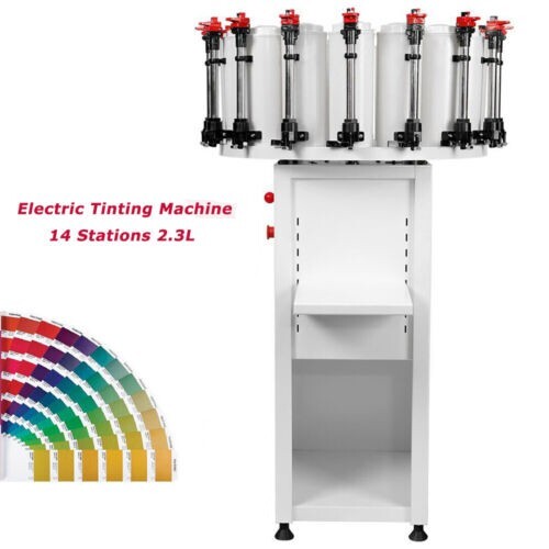 Paint Colorant Dispenser,14Station Tinting Machine,2.3L Paint Tinter Machine US