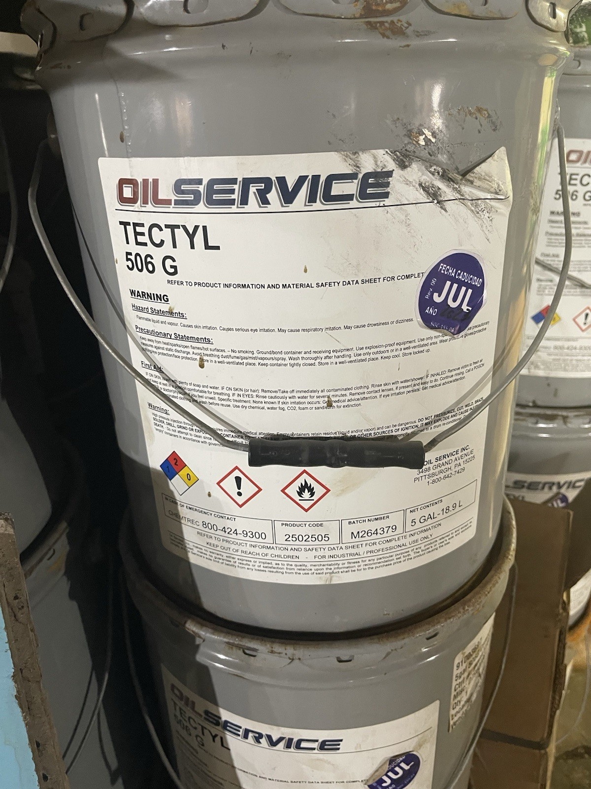 OILSERVICE TECTYL 506 G PREMIUM SOLVENT CUTBACK PREVENTATIVE COMPOUND 5 GAL