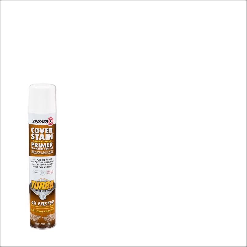 Zinsser CoverStain White Flat/Matte Primer 26 oz (Pack of 6)