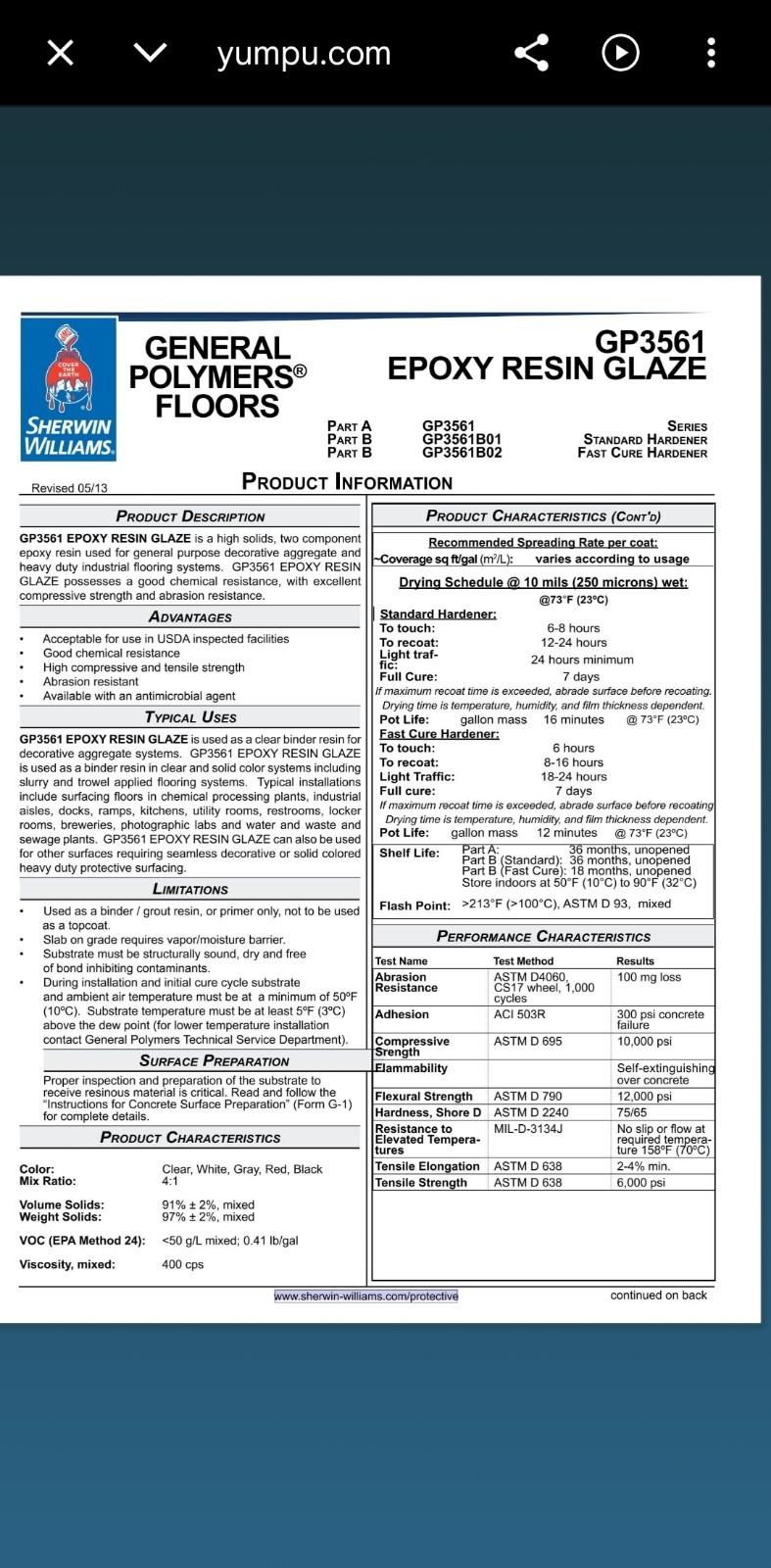 Sherwin-williams concrete floor coating products