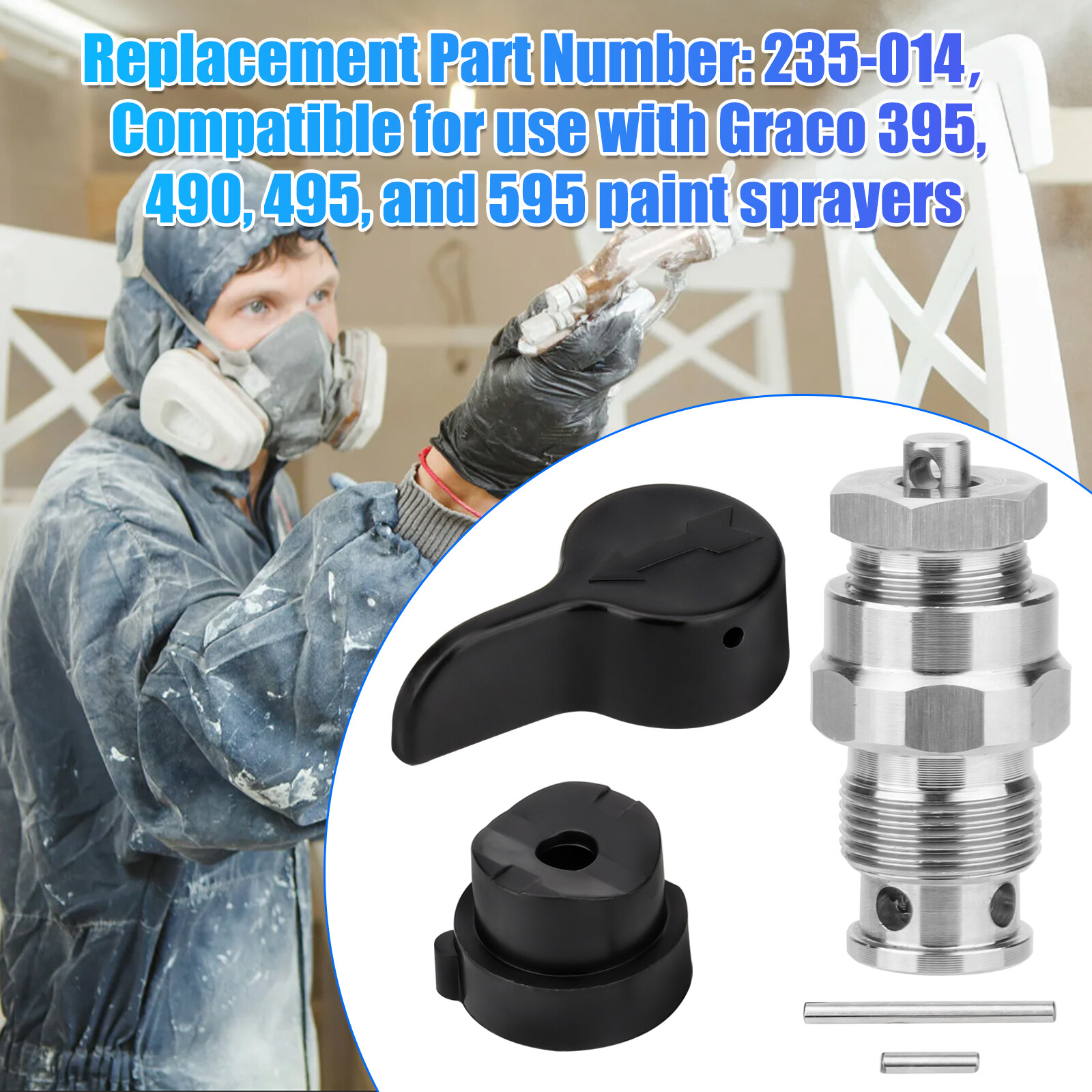 Airless Prime Spray Valve 235014 Drain Dump Valve For Graco 390 395 490 495 595