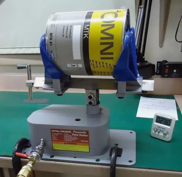 Pneumatic Paint Shaker Machine Air Pint Quart Gallon Mixer Nonsparking 1/4″ NPT