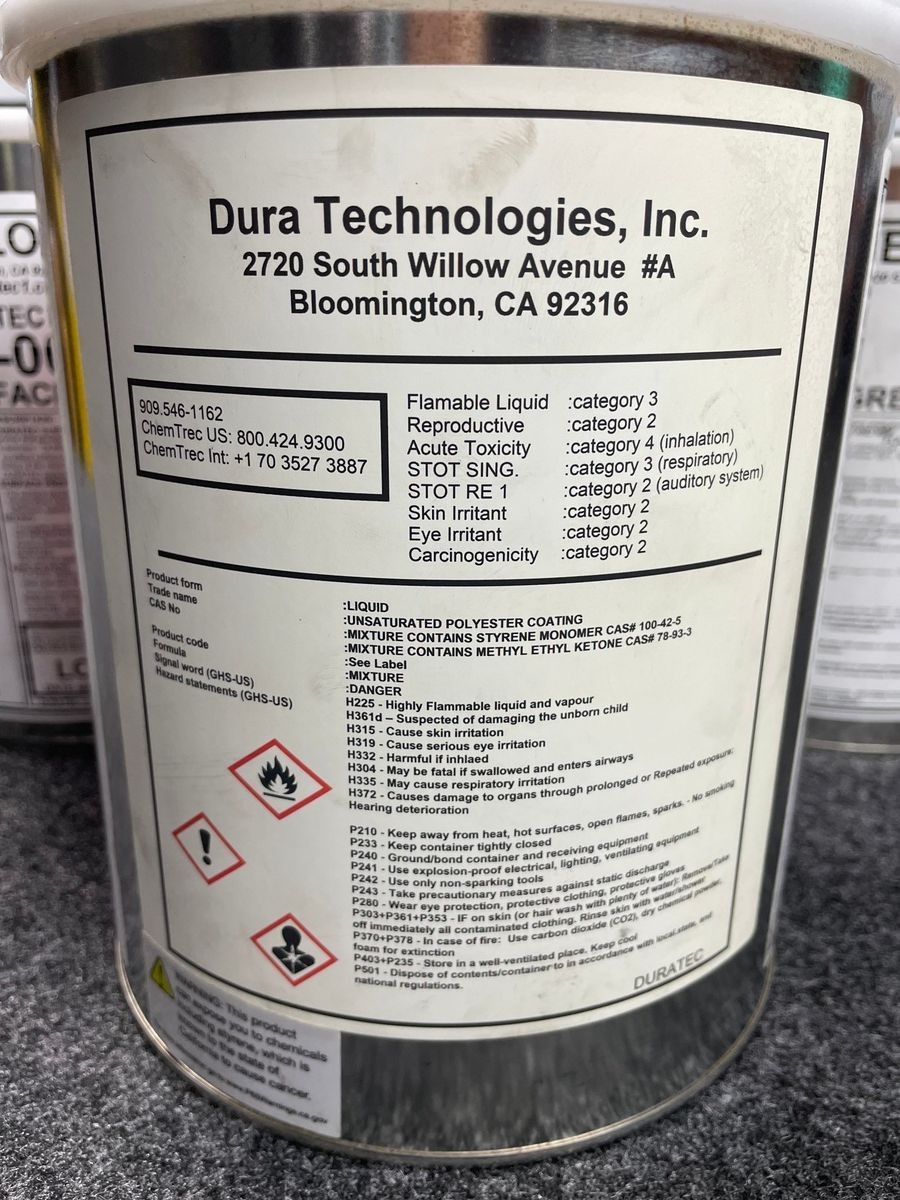 DURA TECHNOLOGIES, 4 Gallons DURATEC Grey Surface Primer*