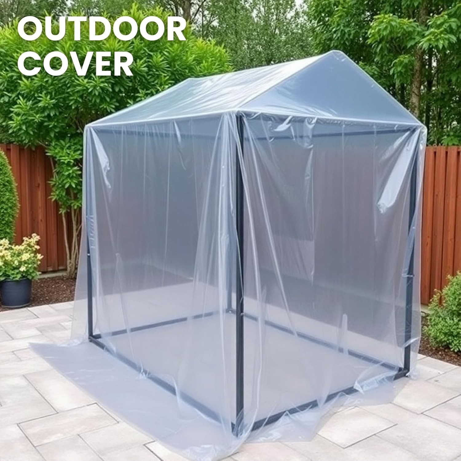 Versatile 6 Mil UV Protection Clear Sheeting – 10′ x 25′ for Gardening and More