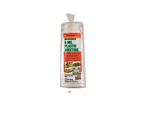 P1025/6W Polyethylene Sheeting, 10′ x 25′ x 6 mil., Clear
