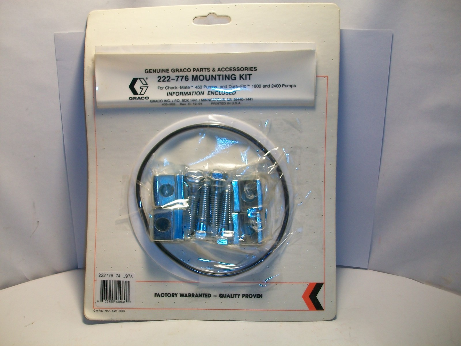 Graco 222-776 Genuine Mounting kit U.S.A. NOS