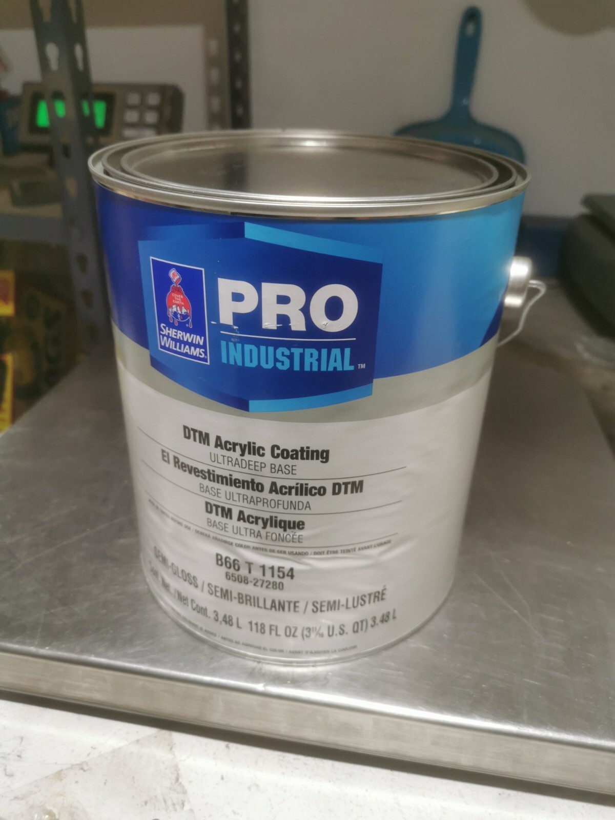Sherwin WIlliams PRO Industrial DTM Acrylic Coating Ultradeep Base Semi-Gloss