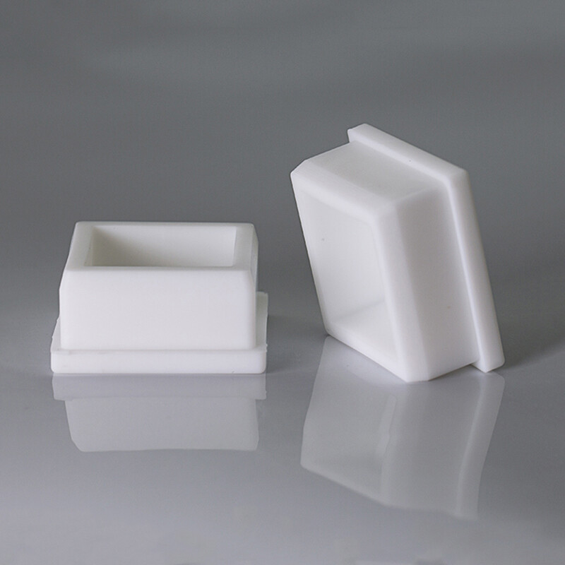White Square Silicone Plugs Blanking End Cap Pipe Tube Insert Bung 9.6mm-50.6mm