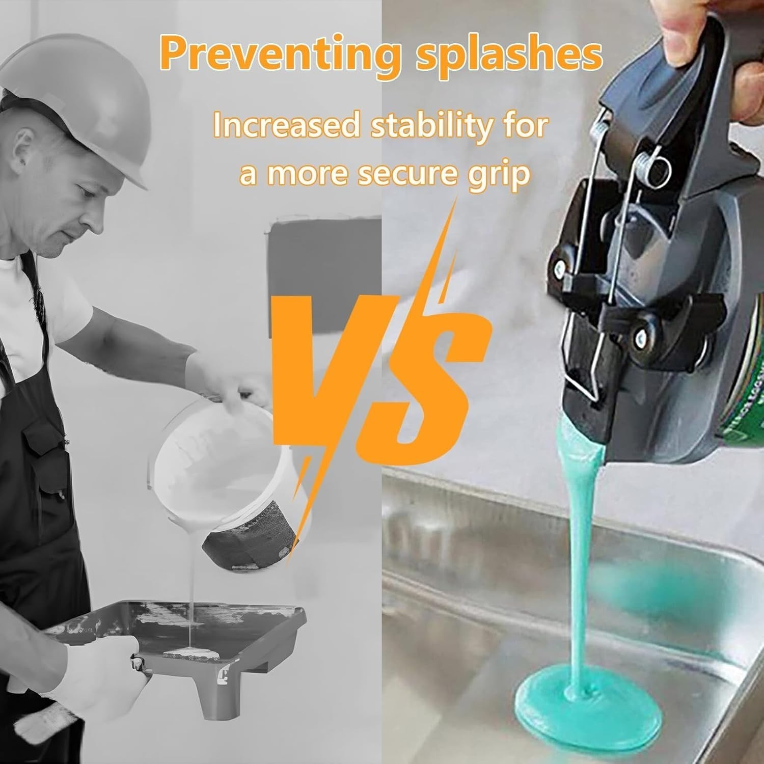 Universal Paint Mixer Kit with 2 Mixing Lids – Leak-Proof & Compact Design