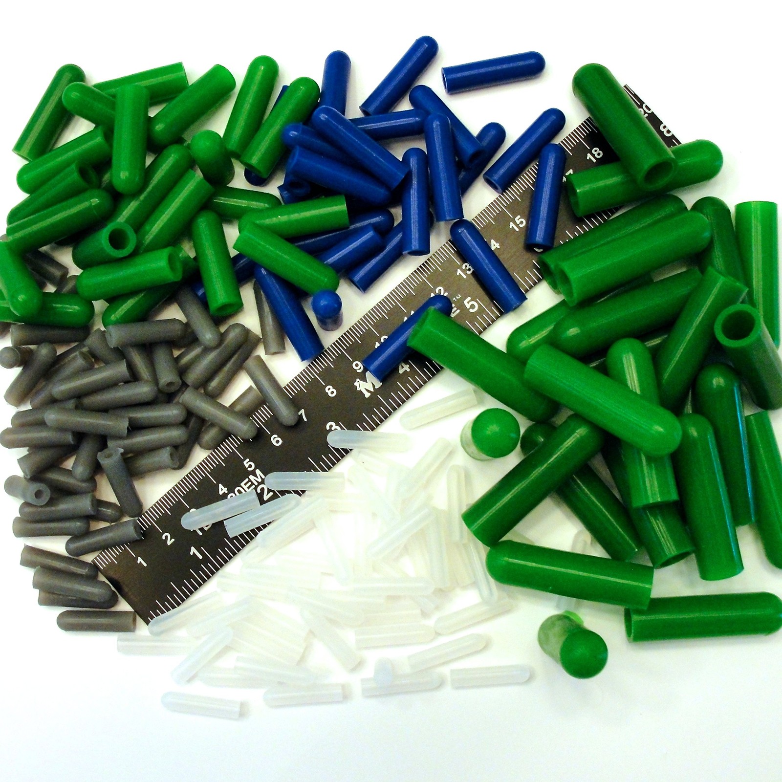175Pc Ultra Precision High Temp Silicone Rubber End Cap Kit Powder Assorted