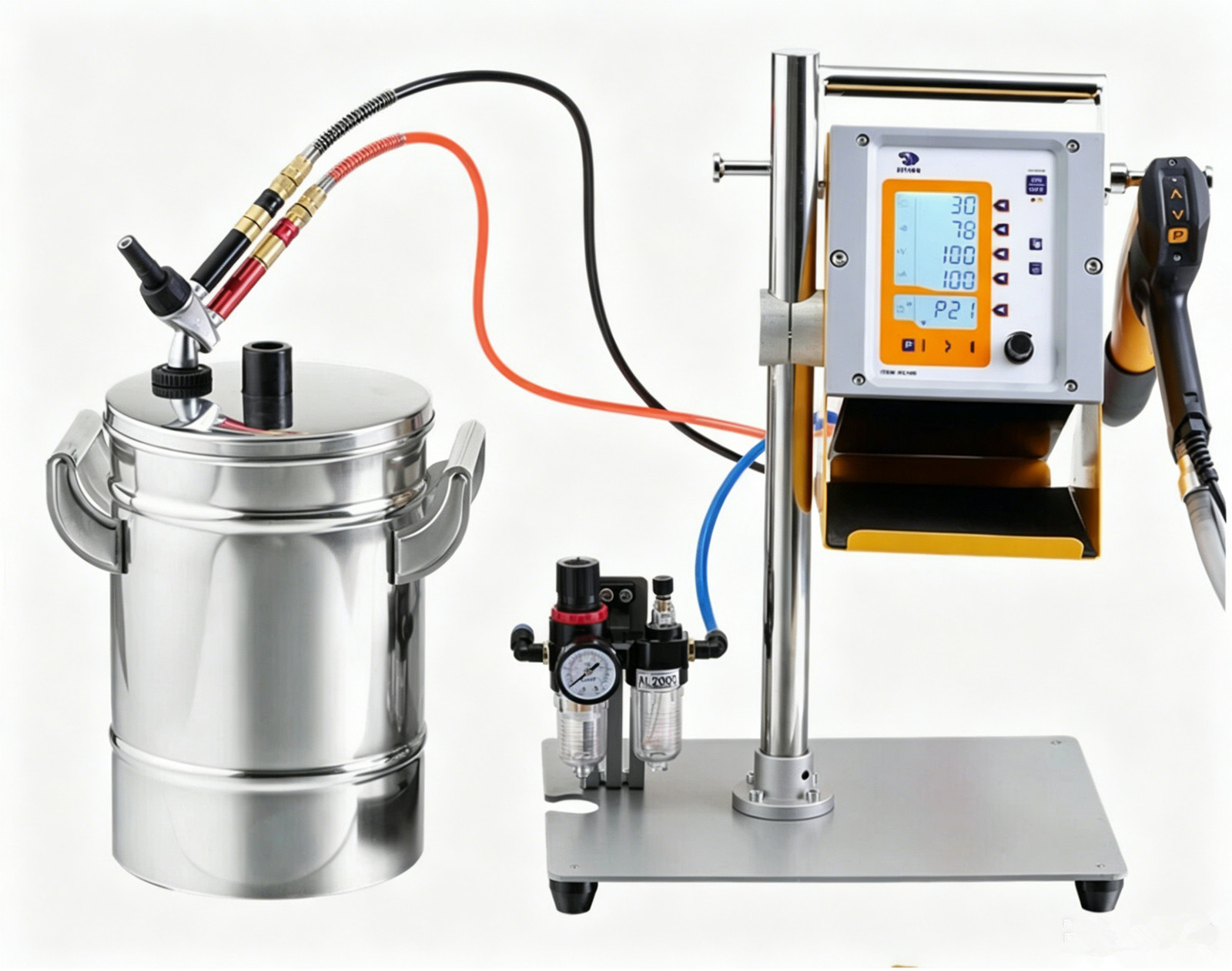 Electrostatic Powder Coating Machine Powder Coating Kits with Spraying Gun