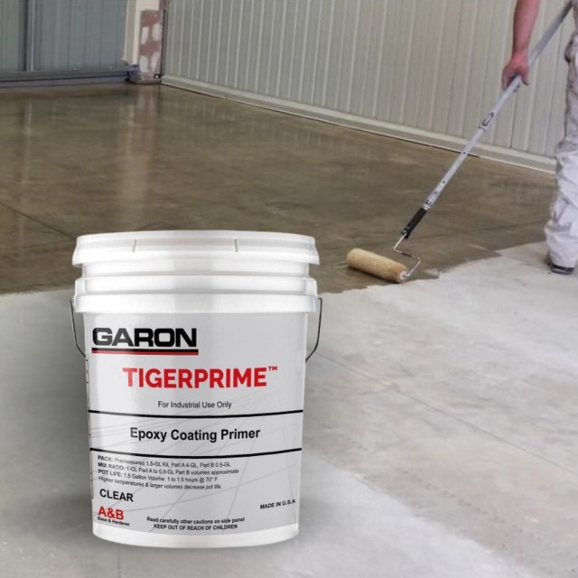 Garon Products TIGERPRIME™ Epoxy Primer for Concrete Floors | 1.5 gal kit