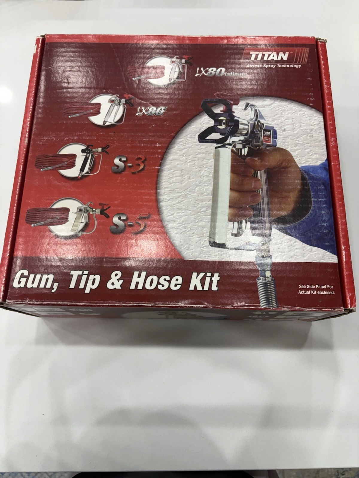 Titan Airless Spray Gun, Tip & Hose Kit – LX80 / S‑Series Compatible
