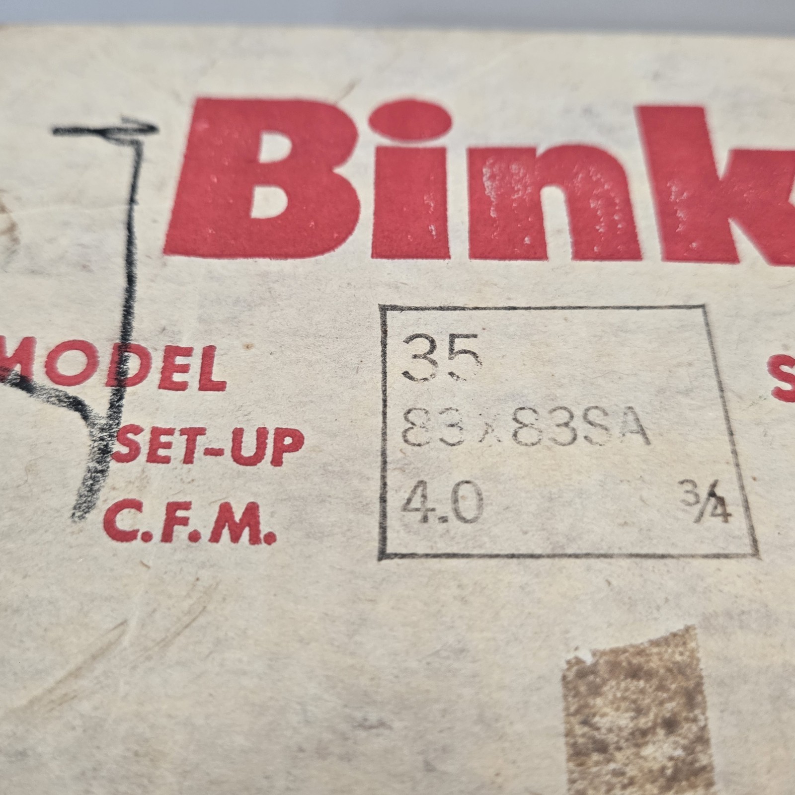 NOS Vintage Binks Model 35 Paint Spray Gun With Can Cup