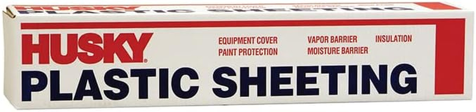 Husky 6Mil Clear Plastic Sheeting 20ft x 100ft – Heavy-Duty Protection