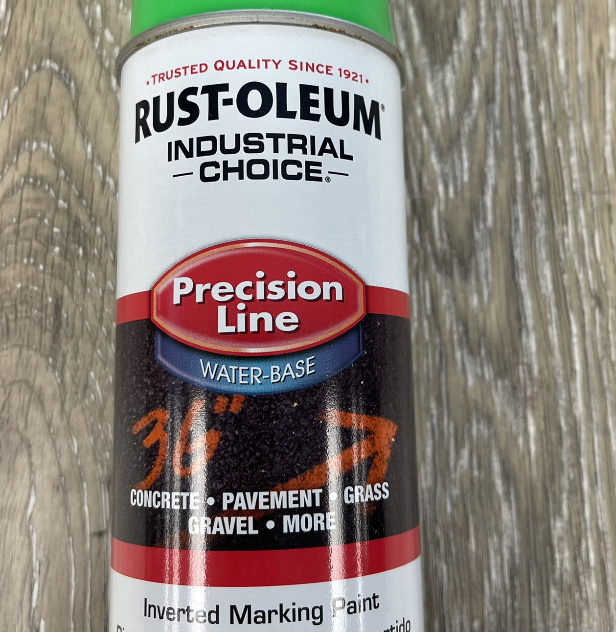Rust-Oleum 203032 Fluorescent Green Inverted Marking Paint 17 oz. Lot of 2