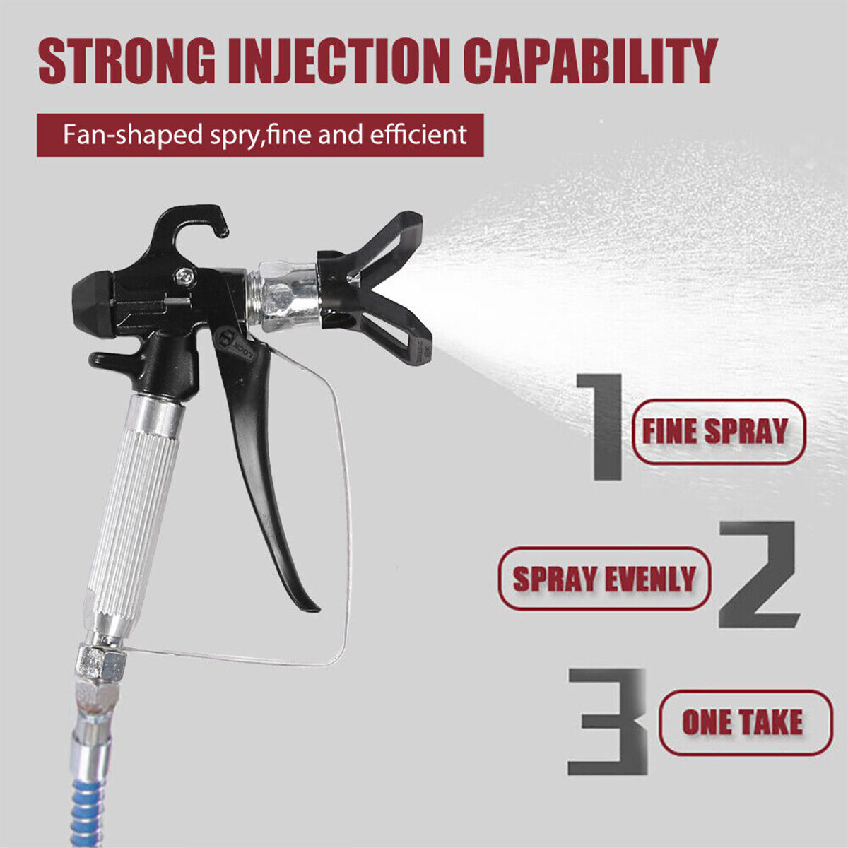 1700W High Pressure Airless Paint Sprayer High Efficiency Power Painting 220V