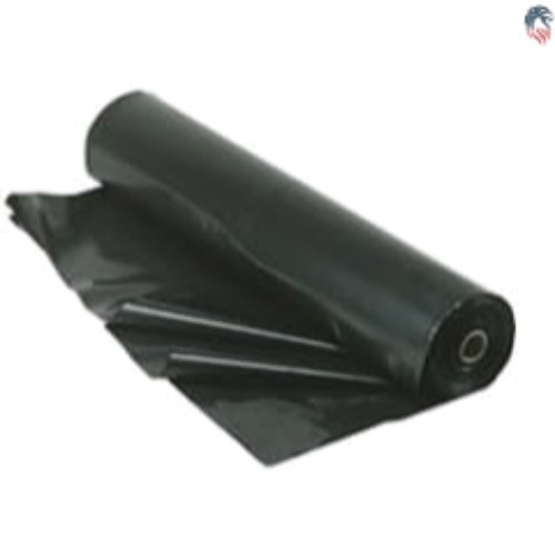 Black Polyethylene Sheeting 3ft x 50ft 4mil Water Resistant