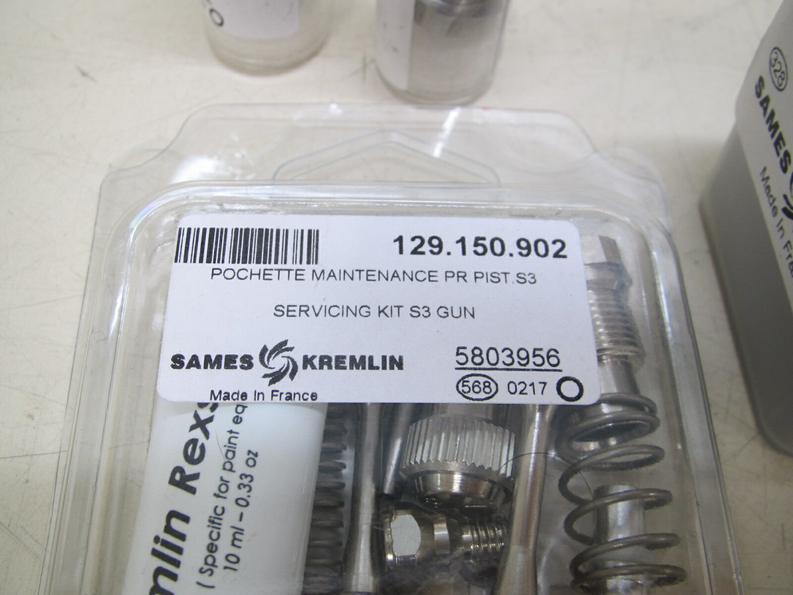 Sames Kremlin S3P Pressure Touch Up Paint Spray Gun w/ Accessories New