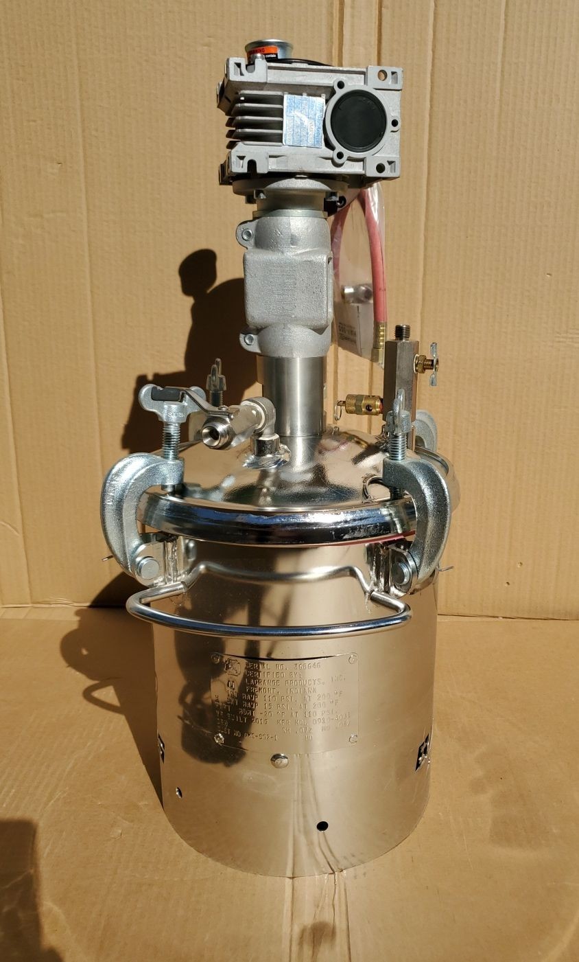 Binks 183S Stainless Steel 2 GALLON Pressure Tank Pot with Agitator