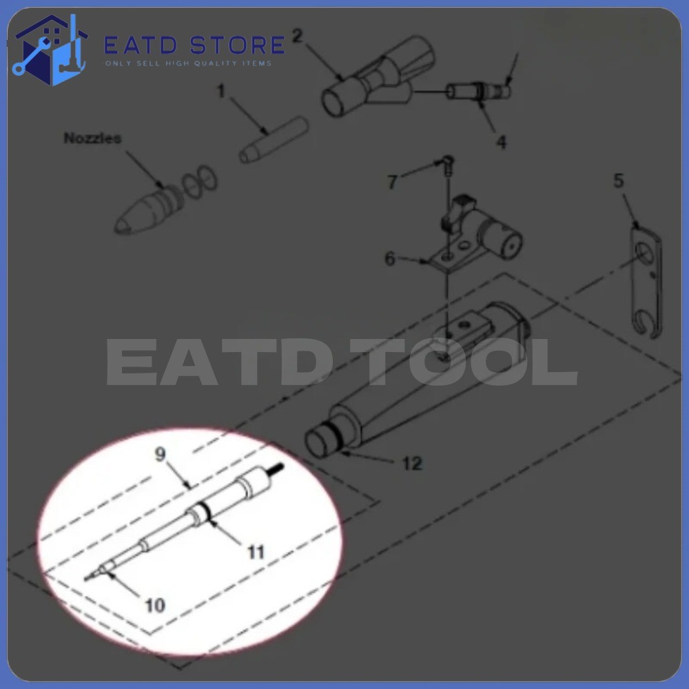 134376 Nordson Versa-Spray II Automatic Powder Spray Guns Spare Parts 134 376