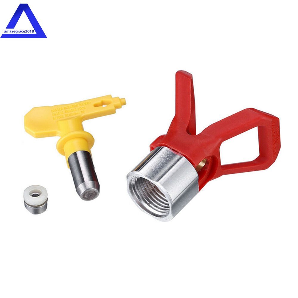 3600 psi Airless Paint Spray Gun 517 Spray Tip + Nozzle Guard for Sprayers