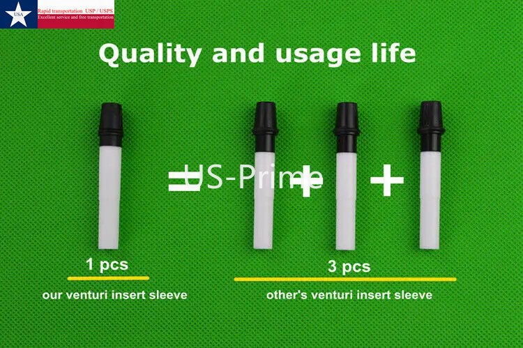 100PCS Replace Venturi insert sleeve 1006485 Fits Gema IG06 powder injector pump